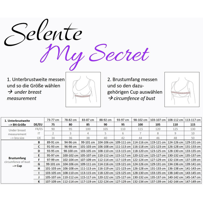 Selente бюстгальтер-бра з пуш-ап для жінок, чорний, мереживний, без підкладки, розміри C-K, 85H, Made in EU