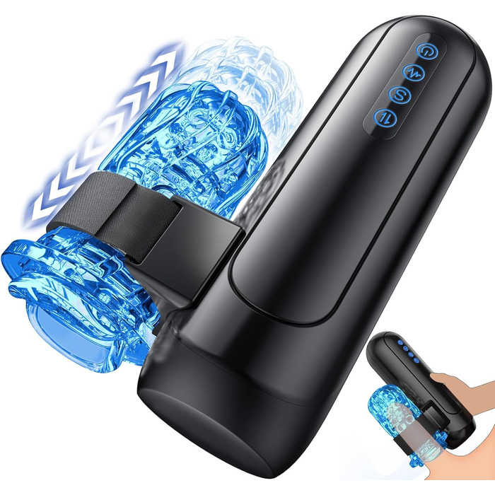 Електричний мастурбатор для чоловіків Honeyexp з 6 телескопічними функціями та 5 швидкостями, 10 вібрацій