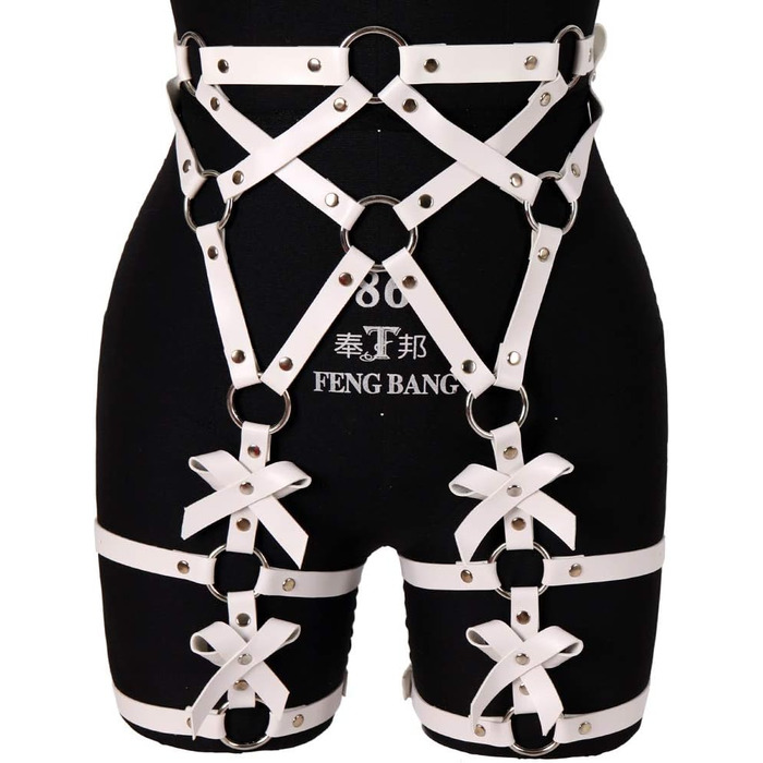 Жіночий корсет-зачіп з PU шкіри, чорний, стимпанк, корсет з ремінцями