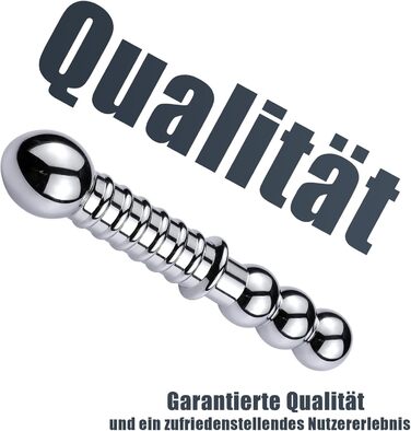Анальний плагін з подвійним голівкою SM Metall - BDSM, еротичне рабство, дилдо, мастурбація, плагін для анального сексу, фетиш, прогресивний аналовий плагін для чоловіків, жінок, пар