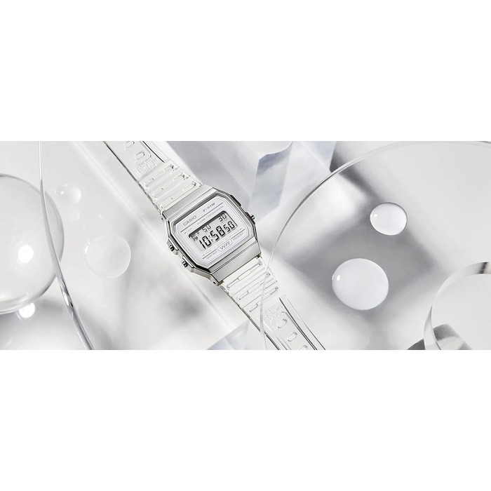 Класичний кварцовий годинник Casio F-91W водонепроникний з секундоміром, будильником та календарем