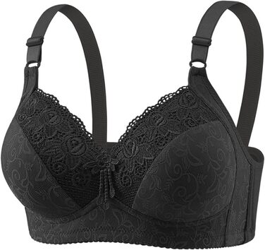 3 шт. Комплект жіночої бюстгальтера без кісточок Push Up для великих грудей. Зручний, м'який, класичний комплект бюстгальтерів (чорний+сірий+хакі), розмір 95C