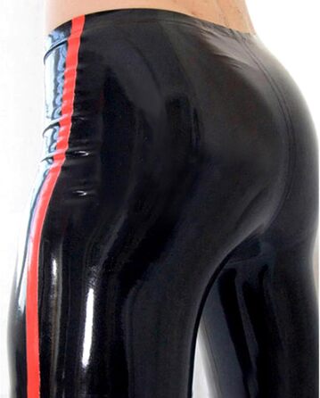 Чоловічі латексні лосини Kangxinsheng Mode, чорного кольору, ручної роботи з натурального латексу, для клубів, косплею та костюмів, XXL
