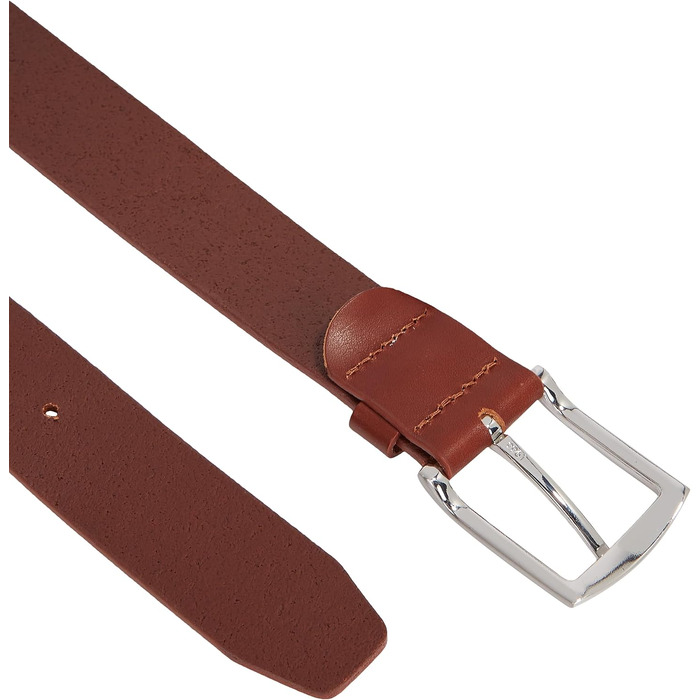 Чоловічий шкіряний ремінь Tommy Hilfiger New Denton 3.5, коричневий (Dark Tan), розмір 95