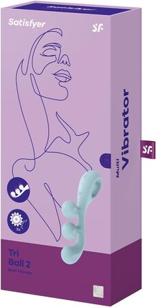 Vibrator Satisfyer Tri Ball 2 з 3 м'ячами | Стимулятор для кліторальної, вагінальної та анальної насолоди | 10 програм, водонепроникний (IPX7), 18 см