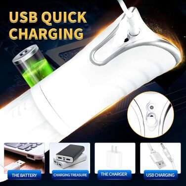 Мастубатор з телескопічною функцією, 3D силікон, для дорослих