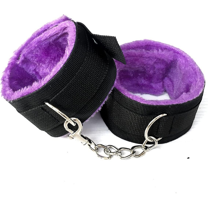 Набір для БДСМ Fesseln: 13 предметів з шкіри, з наручниками та анальним плугом (фіолетовий)