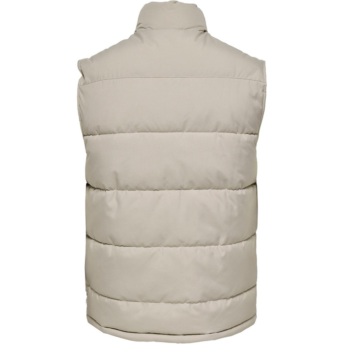 Чоловічий стібаний жилет Only & Sons Onsjake Quilted Vest Otw, сріблястий