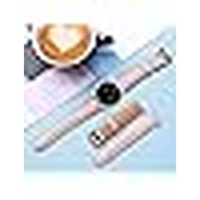 Шкіряний ремінець Issinlky 18мм для Garmin Vivoactive 4S, Venu 2S, 3S, Vivomove 3S та Fossil Gen 6/5E/4/3, рожевий