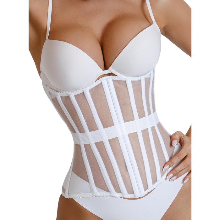 Корсет для талії Mesh-Korsett Taillentrainer для жінок, білий, розмір S