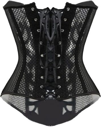 Корсетний топ KUOSE для повних грудей, чорно-білий, великі розміри XL