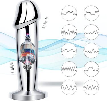 Анальний вібратор FLYTAGLE з алюмінію: 10 режимів, водонепроникний, для чоловіків, жінок та пар