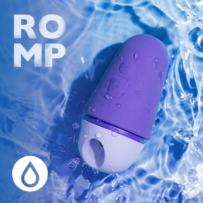 Вібратор клітора Romp - стимулятор з 10 рівнями інтенсивності, водонепроникний, рожевий (Free X)