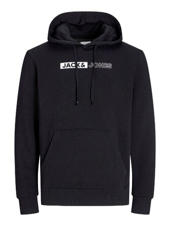 Чоловічий теплий худі з принтом JACK & JONES Basic Kapuzen Sweatshirt, колір Dusty Olive/Green, великий розмір 8XL