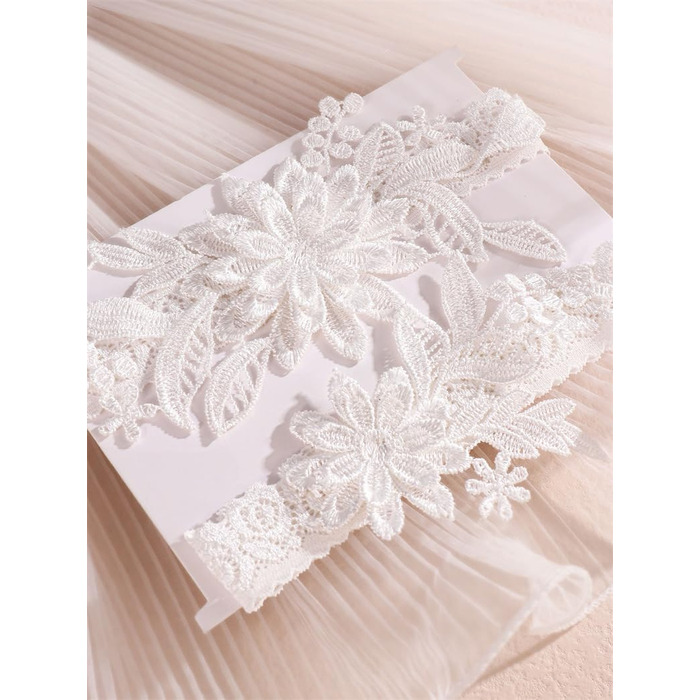 Жінські мереживні стрічки-тримачі для панчіх YUEKOPOU. 1 пара. Ідеальні для весілля, вечірки, косплею, прому.