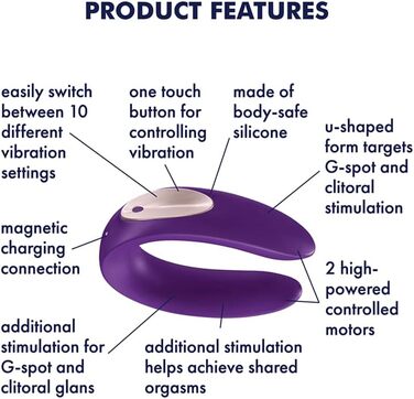 Satisfyer Paar-Vibrator: вібратор для пар | Медичний силікон | Стимулятор для жінок та чоловіків