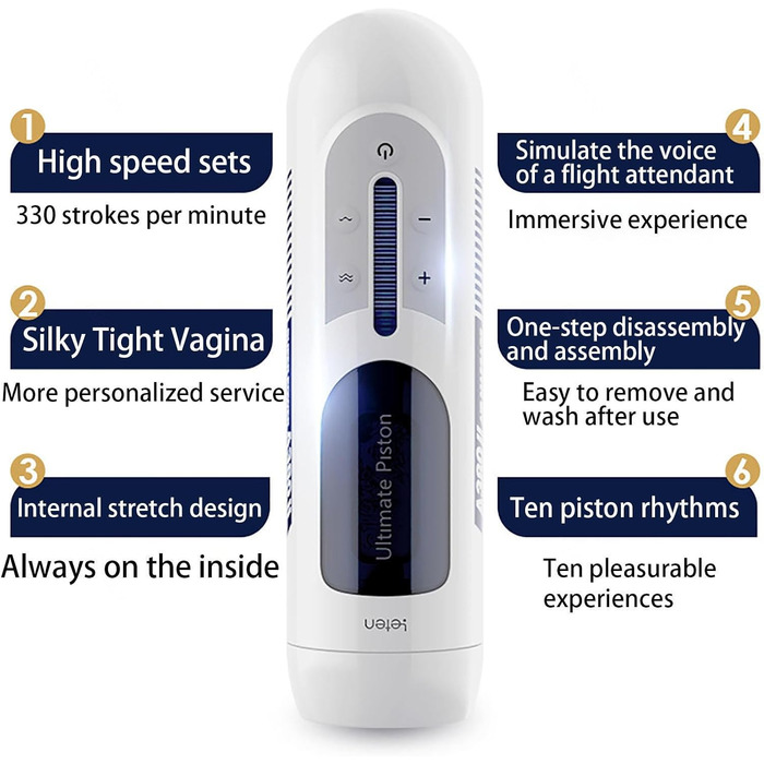 Автоматичний мастурбатор для чоловіків з телескопічними рухами - набір секс-іграшок