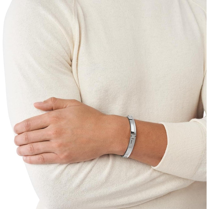 Чоловічий годинник Fossil Vintage Casual зі сталевим браслетом (сріблястий колір), застібка-карабін