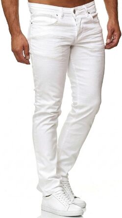 Чоловічі джинси Slim Fit Tazzio Jeans Denim 16533, білі, стрейч