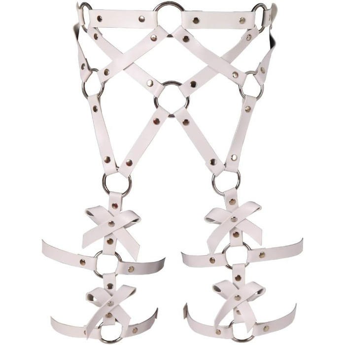 Жіночий корсет-зачіп з PU шкіри, чорний, стимпанк, корсет з ремінцями