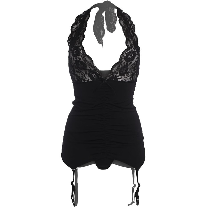 Струмуюча білизна з бретелями та танга Catchy Cabaret