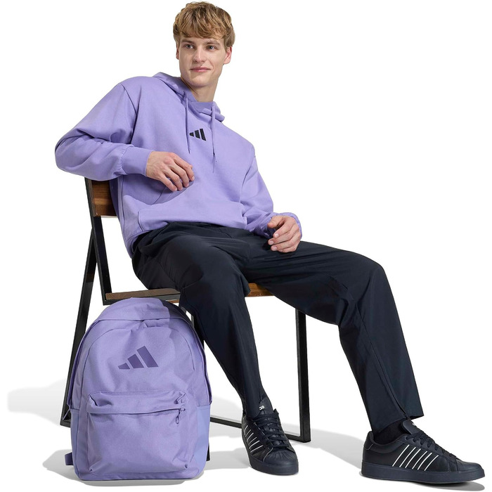 Чоловіча худі adidas Performance Feelcozy з капюшоном, колір Magic Lilac/Black, розмір S