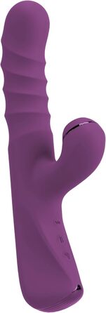 Вібратор для тіла JAVIDA Rabbit Vibe - 10 режимів, стимулятор клітора, фіолетовий (13-13,5 см)