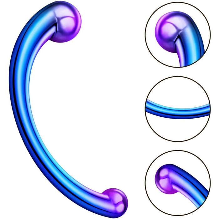 Анальний масажер для чоловіків та жінок Roluck з нержавіючої сталі, стимулятор G-точки, анальний плагін