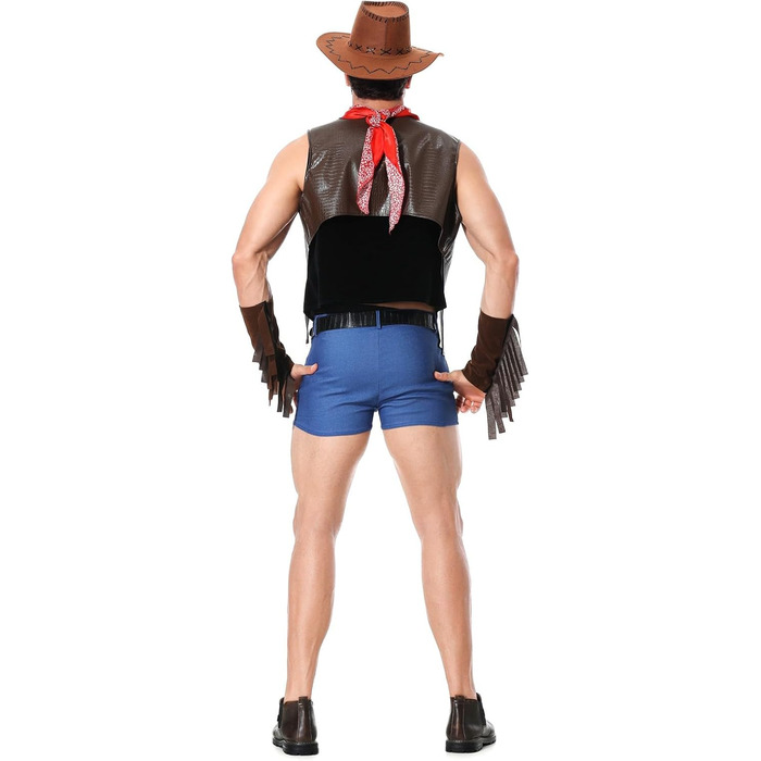 Костюм моряка для чоловіків Rrongwn: сексуальна нижня білизна, косплей, сет сексуальної білизни, ретро, костюм слуги, коричневий