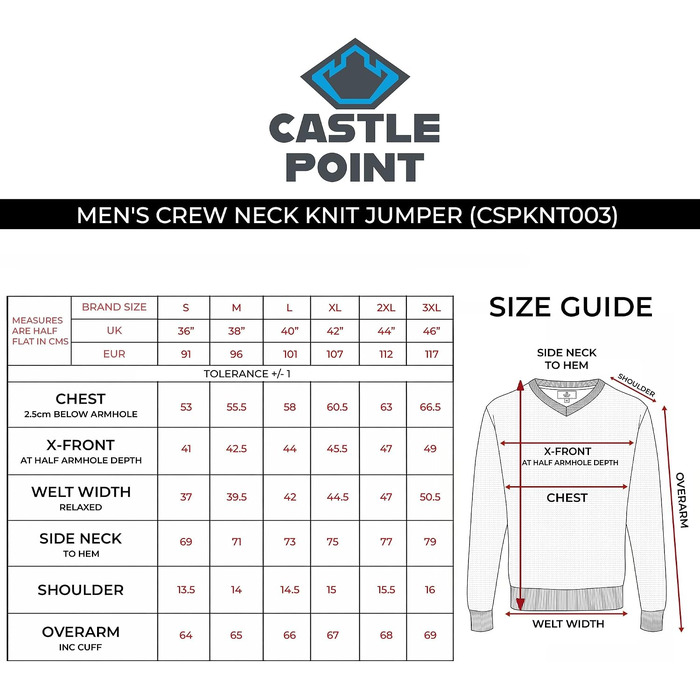 Чоловічий бавовняний светр Castle Point, м'який трикотажний пуловер з круглим вирізом, класичний повсякденний стиль, колір Denim, розмір XL