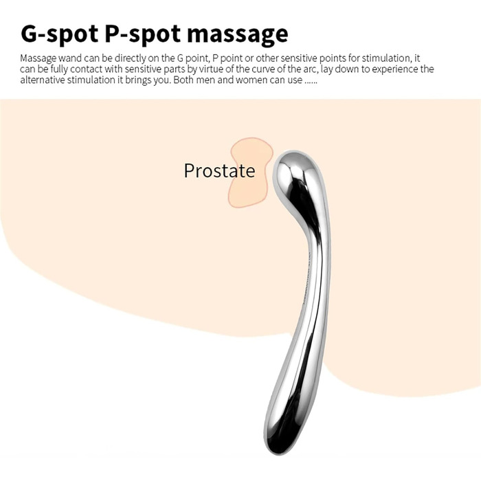 Металевий анальний дildo Yasexx з двома головками для стимуляції G-точки та простати (для чоловіків та жінок)