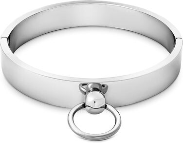 Чоловіче намисто/ланцюжок з кільцем, нержавіюча сталь, регульований розмір, внутрішній діаметр 180 мм