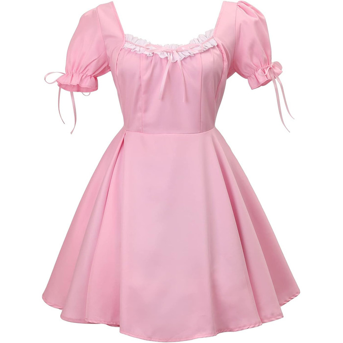 Костюм горничної MaxToonrain: Французьке плаття в стилі аніме Лоліта, костюм для жінок та дівчат, розмір XL, колір B-rosa