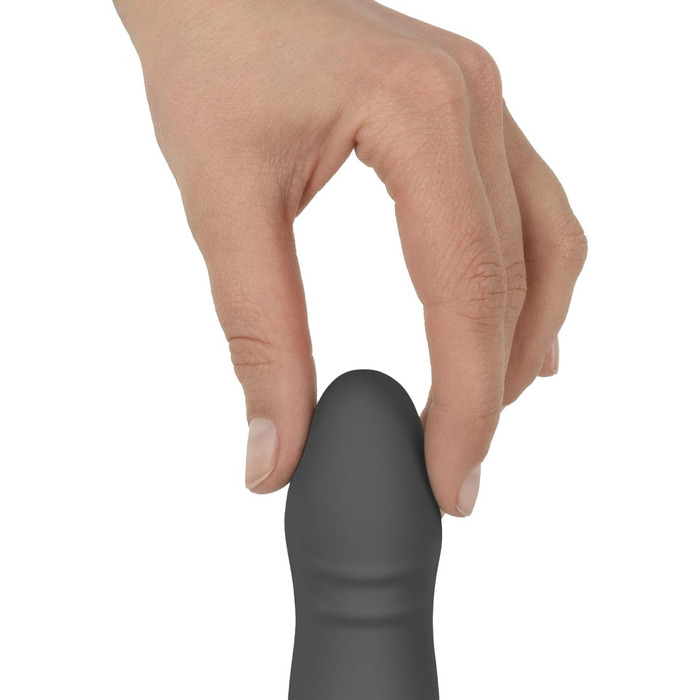 Вібратор AMORELIE Quickie для G-точки – 15 см, водонепроникний, акумуляторний, сірий