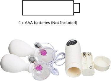 Вібратор сосків з вакуумною помпою, 7 режимів, ротаційна масажна щітка для жінок, пульту дистанційного керування, для пар, масаж клітора