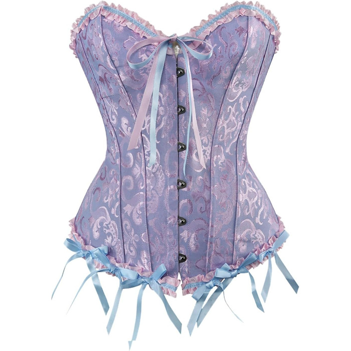 Жіночий корсет-топ, чорний готичний корсет-бастіон, корсет для костюма, готичний топ, бастіон, жіночий корсет (6XL, синій)