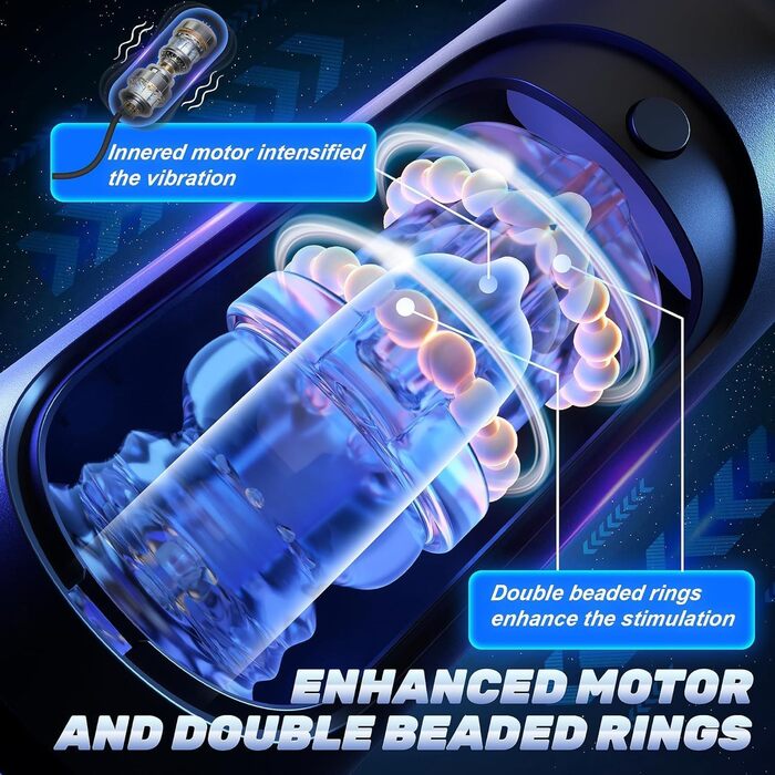 Електричний мастурбатор PINTLE для чоловіків з 8 режимами вібрації та телескопічною конструкцією