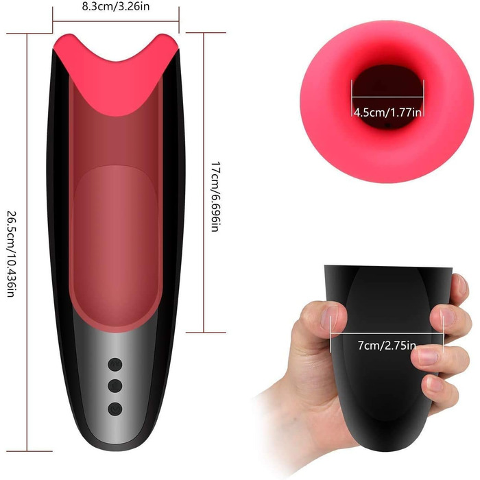Вібратор для чоловіків з підігрівом та функцією Jet, 15 режимів, вологостійкий. Масажер для інтимного використання.