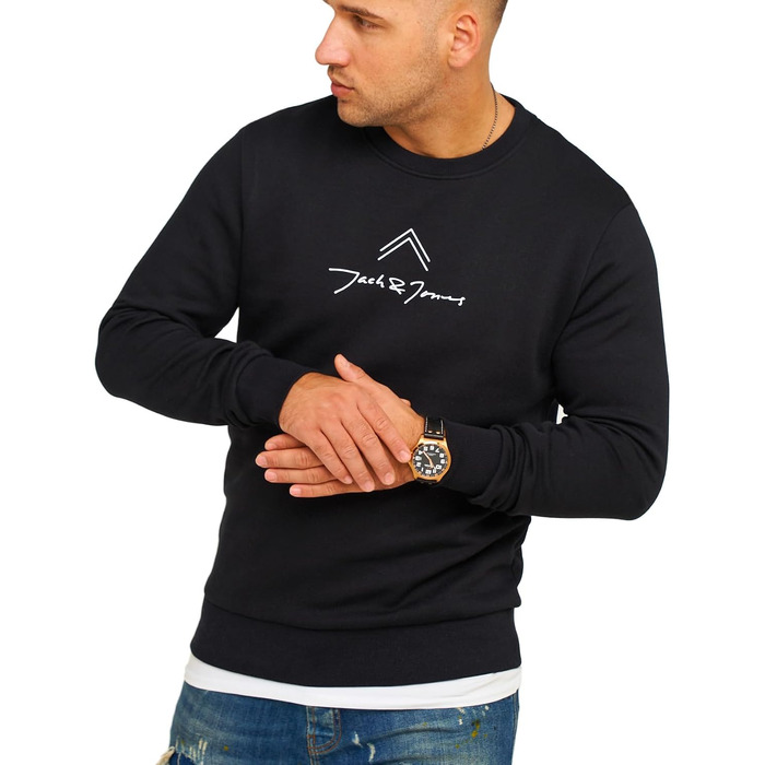 Чоловічий світшот Jack & Jones Infinity Austin, чорний, розмір S