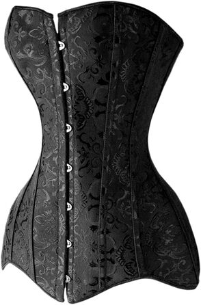 Корсет для жінок, корсет-топ з підтримкою грудей, готичний, вінтажний, ретро, корсаж, бюстєль, стімпанк, квітковий, з кісточками, повний бюст, середньовічний, шнурування, форми, великі розміри, чорний