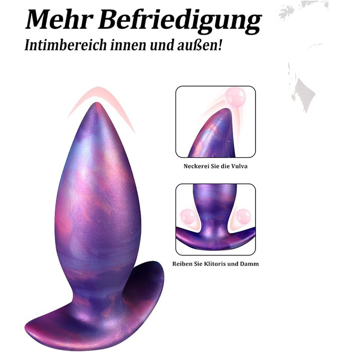 Анальний плаг Kuaecr Weichen Silikon XL для масажу G-точки та простати | Іграшки для дорослих