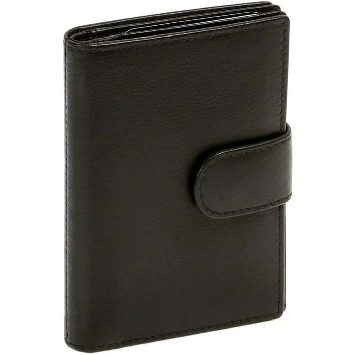 Шкіряний тримач для кредитних карток LEAS Card-Collection з RFID-захистом, чорний