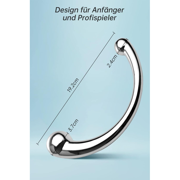 Анальний вібратор Roluck для чоловіків та жінок - металевий анальний плагін, стимулятор G-точки та вагіни