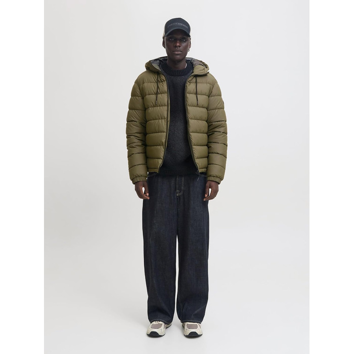 Чоловіча стібана куртка JACK & JONES (розмір L, колір Grape Leaf)
