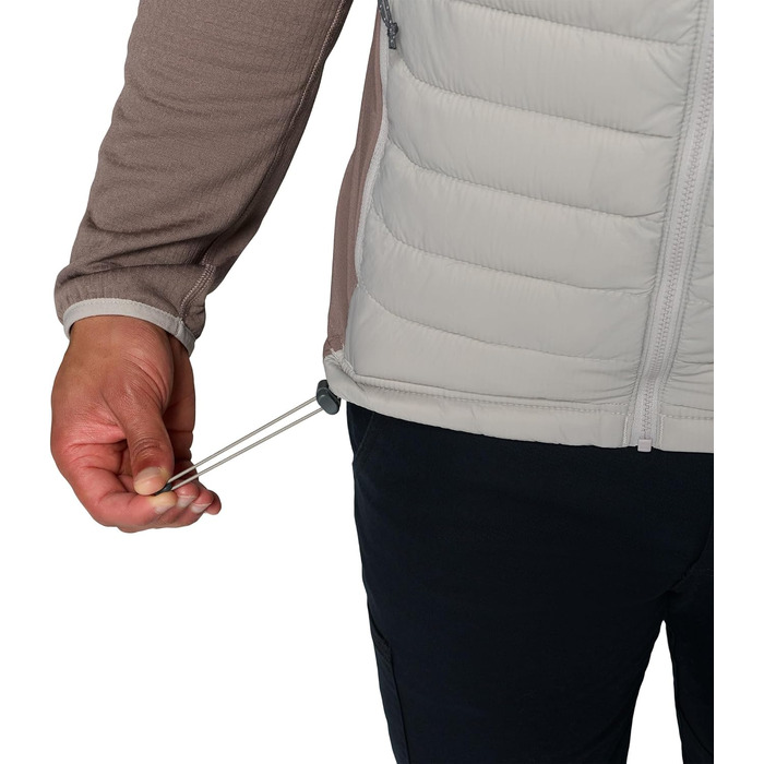 Чоловічий гібридний жилет Columbia Powder Pass Hybrid Vest, Flint Grey/Iron, розмір M