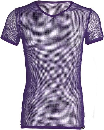 Чоловіча футболка з сітки для клубу, мереживна, прозора, дихаюча. Стильна футболка для танців, біла.