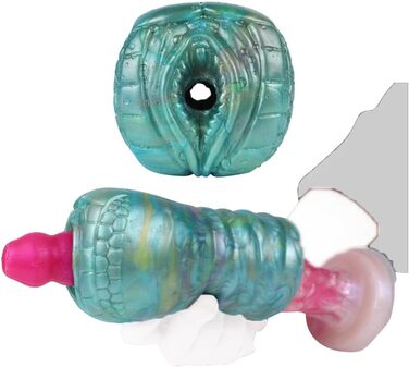 Іграшка для чоловіків Jixaxe Alien Monster - реалістична мастурбатор з вагінальним та анальним отвором