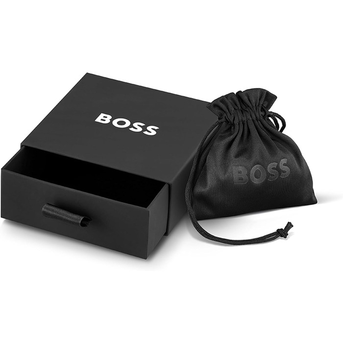 Чоловічий шкіряний браслет BOSS Jewelry колекція ARES з плетеної шкіри (одинарний або подвійний ремінець), кольори: темно-синій, коричневий, чорний