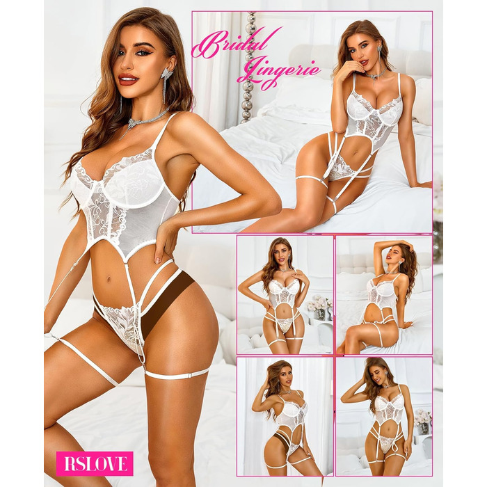 RLOVE Комплект жіночої білизни (4 шт.) S, білий
