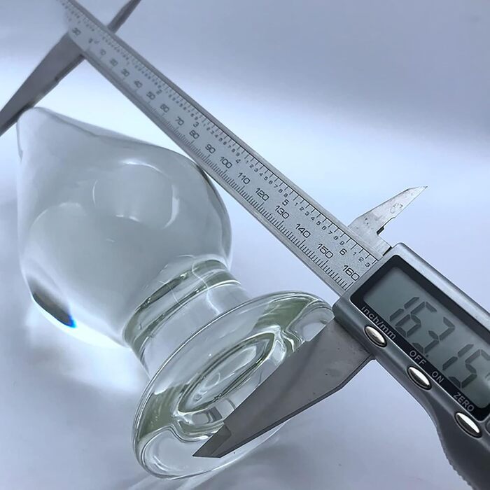 Анальний плагін зі скла ScreaAss Big Glas – 4.5/7.5/8 см, прозорий кристалічний дилдо для анального сексу, мастурбація, SM bondage для жінок та чоловіків